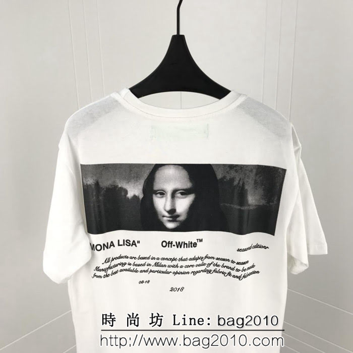 OFF-white19ss春夏新款 04支線系列 箭頭印花 精梳棉短袖 男女同款 ydi1457